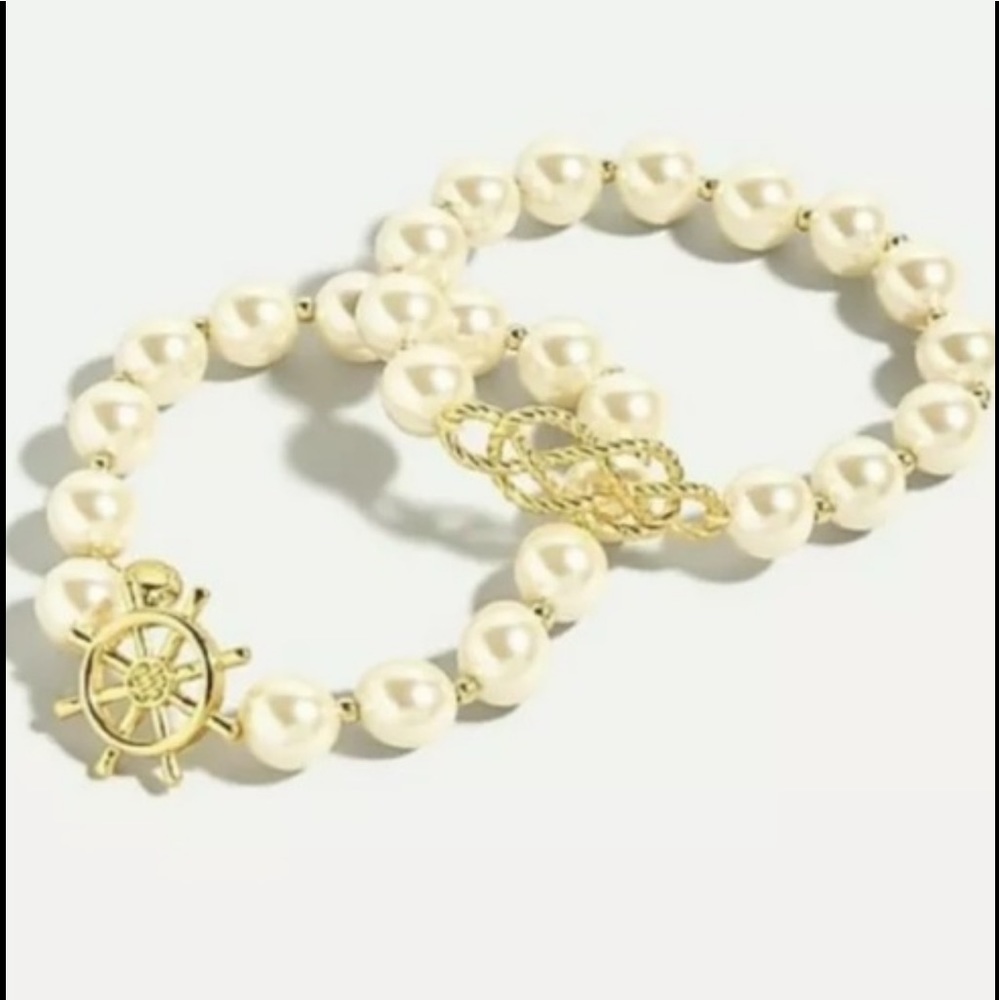 J Crew Nautical Charm Bracelet Set, NWT